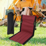 Maxbell Outdoor Beach Lounger Compact Foldable Beach Mat for Hiking Barbecue Fishing Red