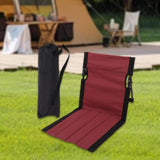 Maxbell Outdoor Beach Lounger Compact Foldable Beach Mat for Hiking Barbecue Fishing Red