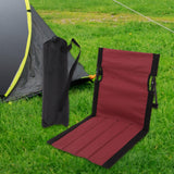 Maxbell Outdoor Beach Lounger Compact Foldable Beach Mat for Hiking Barbecue Fishing Red