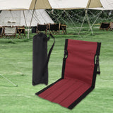 Maxbell Outdoor Beach Lounger Compact Foldable Beach Mat for Hiking Barbecue Fishing Red