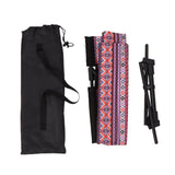 Maxbell Outdoor Beach Lounger Compact Foldable Beach Mat for Barbecue Travel Camping Black Side