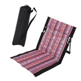Maxbell Outdoor Beach Lounger Compact Foldable Beach Mat for Barbecue Travel Camping Black Side