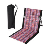 Maxbell Outdoor Beach Lounger Compact Foldable Beach Mat for Barbecue Travel Camping Black Side