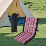 Maxbell Outdoor Beach Lounger Compact Foldable Beach Mat for Barbecue Travel Camping Black Side