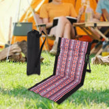 Maxbell Outdoor Beach Lounger Compact Foldable Beach Mat for Barbecue Travel Camping Black Side