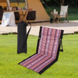 Maxbell Outdoor Beach Lounger Compact Foldable Beach Mat for Barbecue Travel Camping Black Side