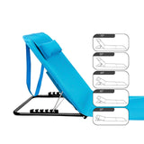 Maxbell Portable Beach Mat Supplies Folding Lounge Chair for Festival Travel Holiday