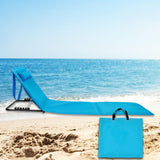 Maxbell Portable Beach Mat Supplies Folding Lounge Chair for Festival Travel Holiday