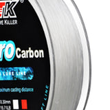 Maxbell 100M Fishing Line Lightweight Portable Nylon for Freshwater Coarse Saltwater white