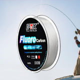 Maxbell 100M Fishing Line Lightweight Portable Nylon for Freshwater Coarse Saltwater white