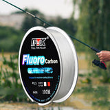 Maxbell 100M Fishing Line Lightweight Portable Nylon for Freshwater Coarse Saltwater white