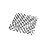 Maxbell Spring Net Coaster Heat Resistant Hollow Pot Mat for Cafe Kitchen Restaurant black