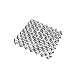 Maxbell Spring Net Coaster Heat Resistant Hollow Pot Mat for Cafe Kitchen Restaurant black