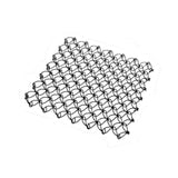 Maxbell Spring Net Coaster Heat Resistant Hollow Pot Mat for Cafe Kitchen Restaurant black