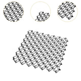 Maxbell Spring Net Coaster Heat Resistant Hollow Pot Mat for Cafe Kitchen Restaurant black