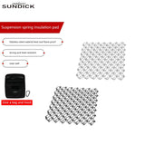 Maxbell Spring Net Coaster Heat Resistant Hollow Pot Mat for Cafe Kitchen Restaurant black