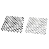 Maxbell Spring Net Coaster Heat Resistant Hollow Pot Mat for Cafe Kitchen Restaurant black