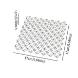 Maxbell Spring Net Coaster Heat Resistant Hollow Pot Mat for Cafe Kitchen Restaurant silver