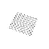 Maxbell Spring Net Coaster Heat Resistant Hollow Pot Mat for Cafe Kitchen Restaurant silver