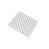 Maxbell Spring Net Coaster Heat Resistant Hollow Pot Mat for Cafe Kitchen Restaurant silver