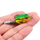 Maxbell 7x Topwater Frog Lures Simulated Realistic Swimbaits for Pike Saltwater Bass