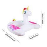 Maxbell Inflatable Unicorn Pool Float Floatie Ride on for Summer Swimming Pool Party