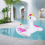 Maxbell Inflatable Unicorn Pool Float Floatie Ride on for Summer Swimming Pool Party