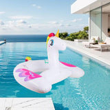 Maxbell Inflatable Unicorn Pool Float Floatie Ride on for Summer Swimming Pool Party