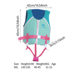 Maxbell Kids Swim Vest Lightweight Kids Float Jacket for 11-15 Years Pool Boys Girls Pink