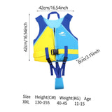 Maxbell Kids Swim Vest Lightweight Kids Float Jacket for 11-15 Years Pool Boys Girls Blue