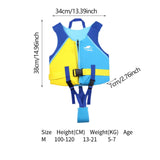 Maxbell Kids Swim Vest Training Classic Kids Life Vest for Beach Children Boys Girls Blue
