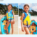 Maxbell Kids Swim Vest Training Classic Kids Life Vest for Beach Children Boys Girls Blue