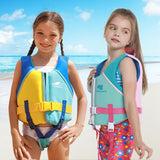 Maxbell Kids Swim Vest Training Classic Kids Life Vest for Beach Children Boys Girls Blue
