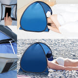Sun Shelter Quick Open Mini Beach Tent for Outdoor Activities Picnic Fishing M Blue
