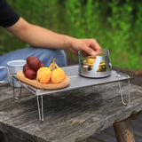 Maxbell Camping Table Folding Table Mini Camping Furniture for Travel Barbecue Beach Light Brown