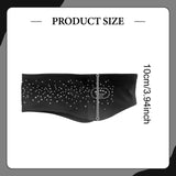 Figure Skating Headband Non Slip Portable Hair Band for Football Adults Yoga black