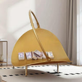 Fireplace Log Holder Fireplace Accessory European Home Decor Firewood Basket Gold