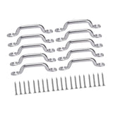 Pad Eye Kit with Screws Marine Hardware Fittings Spare Parts Stainless Steel 10 Piece