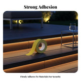 Anti-Anti-Skid Strip Self Stair Step Tape High Traction Rough Stair Step for Children, Homeowners, Outdoors, Outdoor, Bathrooms 25mm*5m Striped Luminous