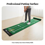 Golf Putting Mat Non-Slip Base Putter Training Mat Easy Storage Putting Practice Carpet for Beginners, Office Workers, Backyard, Garage, Balcony Style 05