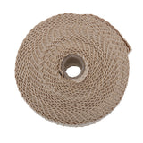 Maxbell Motorcycle Cafe Racer Seat Brown +2" 32Ft Fiberglass Exhaust Heat Wrap Beige