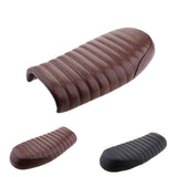 Maxbell Motorcycle Cafe Racer Seat Brown +2" 32Ft Fiberglass Exhaust Heat Wrap Beige
