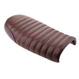 Maxbell Motorcycle Cafe Racer Seat Brown +2" 32Ft Fiberglass Exhaust Heat Wrap Beige