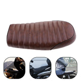 Maxbell Motorcycle Cafe Racer Seat Brown +2" 32Ft Fiberglass Exhaust Heat Wrap Beige