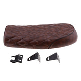 Maxbell Motorcycle Seat Frame Hoop Loop+Brat Diamond Flat Saddle Seat for Cafe Racer