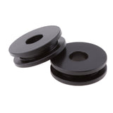 Detachable Windshield Replacement Bushing Grommets for Harley Road King Softail - Black