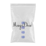 Maxbell 4x4Pcs Dice Motorcycle Car Truck Wheel Stem Air Valve Caps Covers Blue
