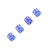 Maxbell 3x4Pcs Dice Motorcycle Car Truck Wheel Stem Air Valve Caps Covers Blue