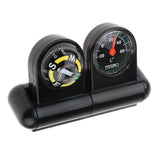 Maxbell 4x2 In 1 Removable Car Compass and thermometer Adhesive Van Truck Vehicle Boat
