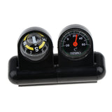 Maxbell 2x2 In 1 Removable Car Compass and thermometer Adhesive Van Truck Vehicle Boat